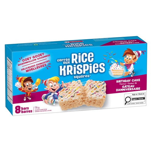 Kellogg's Rice Krispies Squares Birthday Cake 8 x 22 g