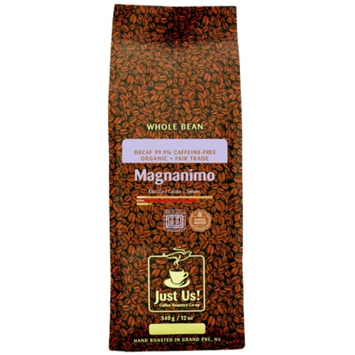 Just Us! Coffee Whole Bean Magnanimo French Decaf 340 g
