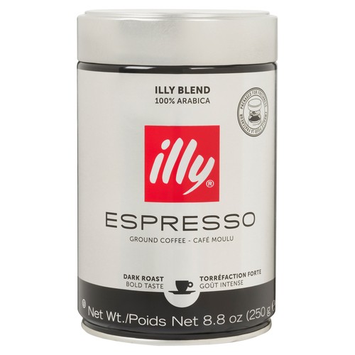 Illy Ground Coffee Espresso Dark Roast 250 g