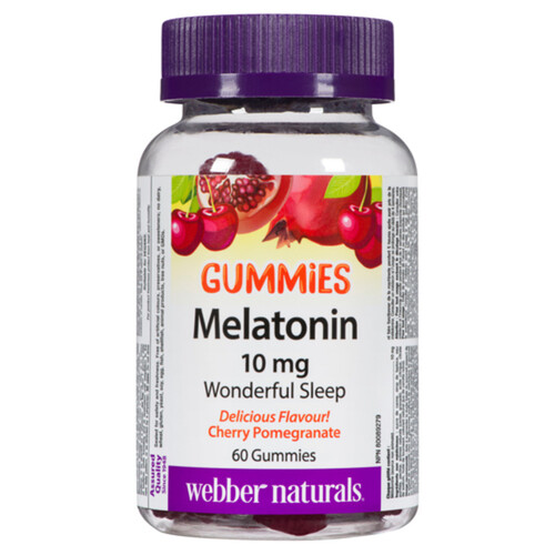 Webber Naturals Melatonin 10 mg 60 Gummies 