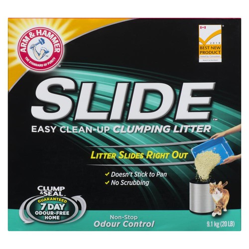 Arm & Hammer Slide Cat Litter Non-Stop Odour Control 9.1 kg