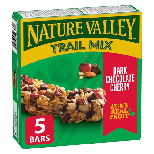 Nature Valley Trail Mix Granola Bars Dark Chocolate Cherry 5 Pack 175 g