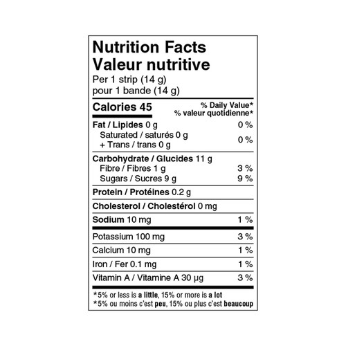 SunRype Fruit to Go 100% Fruit Snack Apple Strawberry Banana Carrot 14 g