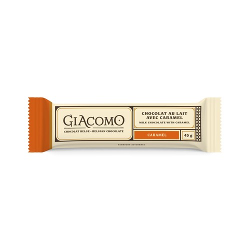 Giacomo Belgian Milk Chocolate Tab Caramel 45 g