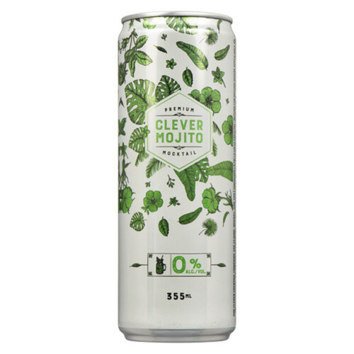 Clever Mocktail Non-Alcoholic Beverage Mojito 355 ml (can)