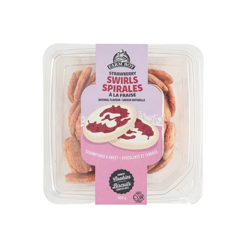 Farm Boy Cookies Crunchy Strawberry Swirls 454 g