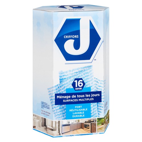 J Cloth Blue Disposable Cloth Family Pack 16 Cloths