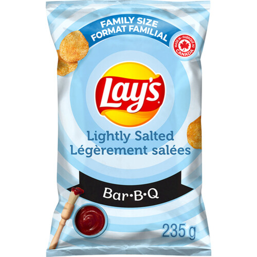 Lay's Potato Chips Lightly Salted Bar-B-Q 235 g