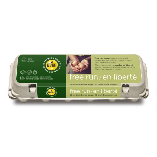 Nutri Brown Eggs Free Run Hens Medium 12 Count