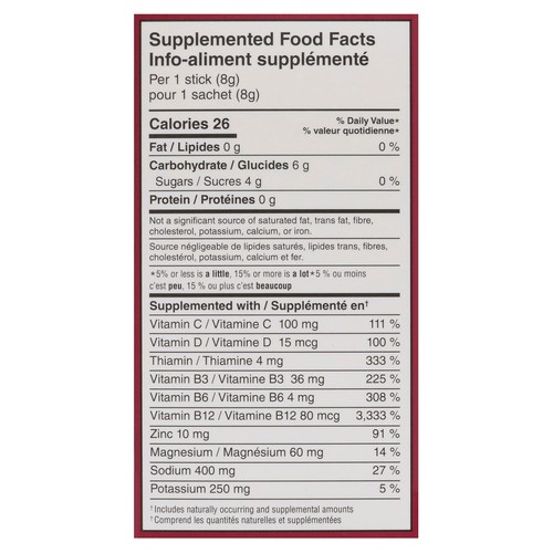 No Days Wasted Electrolyte Drink Mix Hydration Replenisher Cherry Pomegranate 5 x 8 g