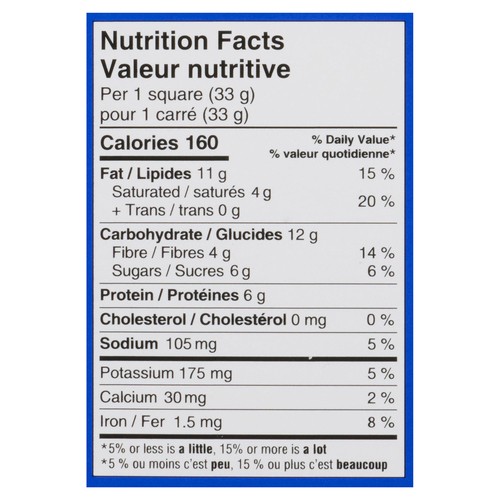 Mid-Day Squares Chocolate Square Crunchy Peanut 4 x 33 g