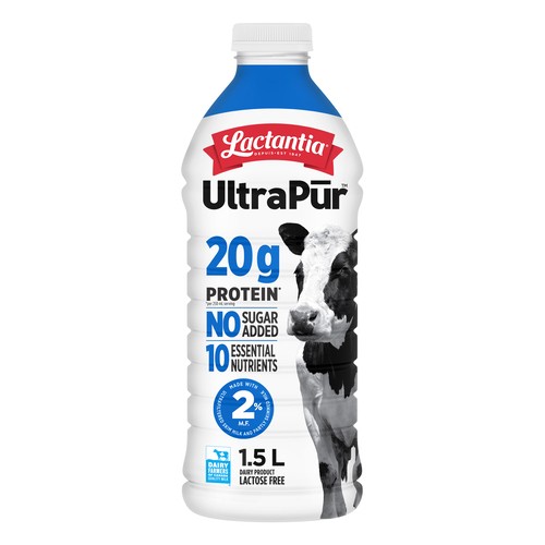 Lactantia UltraPur 2% Milk Ultra-Filtered 20 g Protein 1.5 L