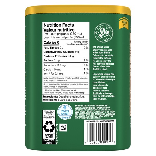 Nabob Ground Coffee Decaffeinated 1896 Tradition 340 g