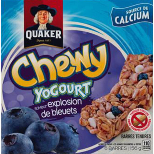 Quaker Chewy Bar Yogurt Blueberry 156 g Voilà Online Groceries & Offers