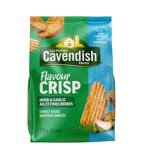 Cavendish Farms Flavour Crisp Wedges Herb & Garlic 750 g (frozen)