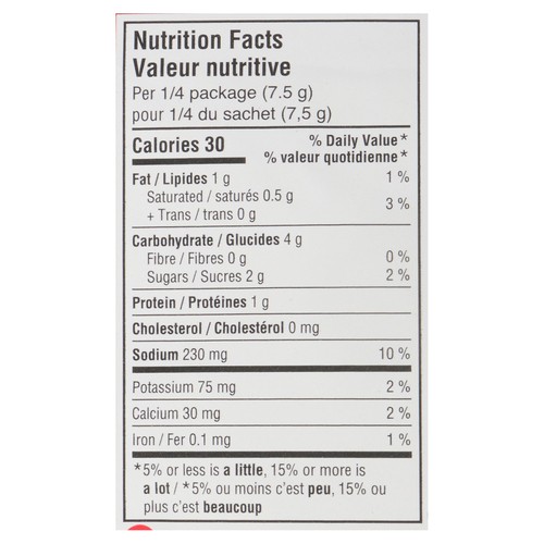 Club House 25% Less Salt Alfredo Pasta Sauce Mix 30 g