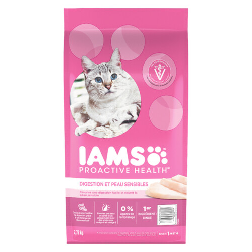 IAMS Proactive Health Dry Cat Food Sensitive Digestion & Skin 2.72 kg