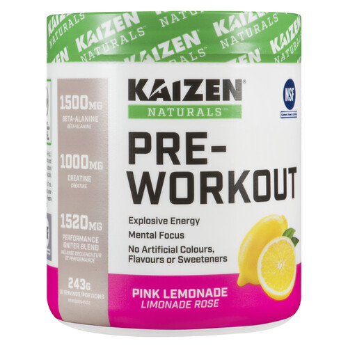 Kaizen Pre-Workout Powder Pink Lemonade 243 g