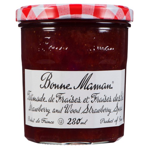 Bonne Maman Spread Strawberry and Wild Strawberry Sauvages 280 ml