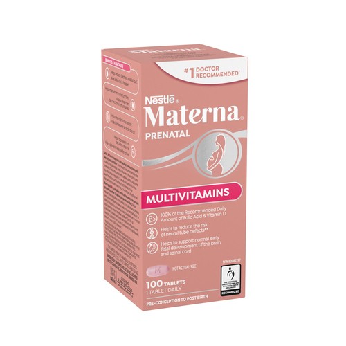 Materna Prenatal Multivitamins Tablets 100 Count