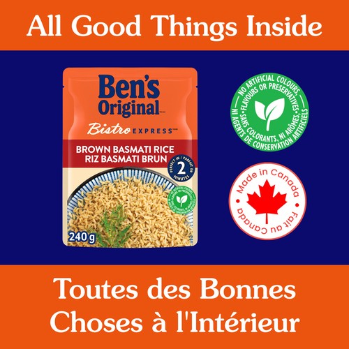 Ben's Original Bistro Express Side Dish Brown Basmati Rice 240 g