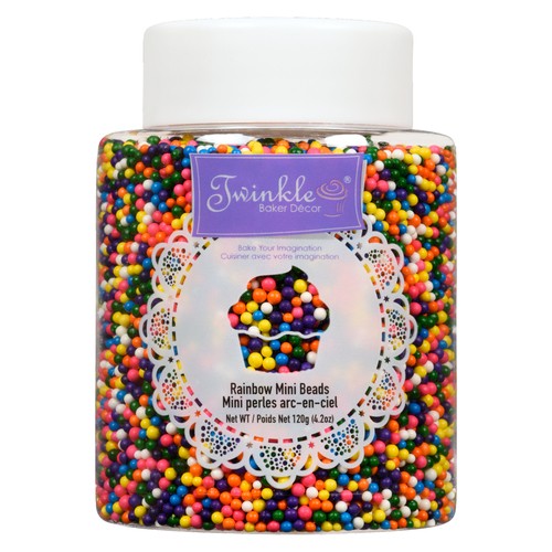 Twinkle Baker Decor Mini Beads Rainbow 120 g