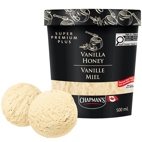 Chapman's Super Premium Plus Ice Cream Vanilla Honey 500 ml