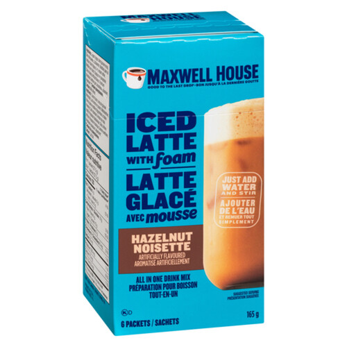 Maxwell House Iced Latte With Foam Hazelnut 165 g