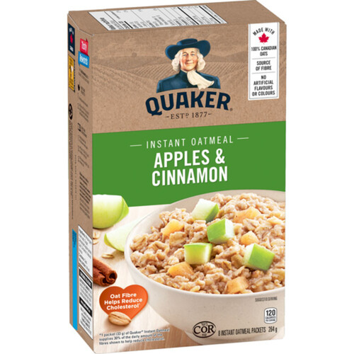 Quaker Instant Oatmeal Apples & Cinnamon 264 g