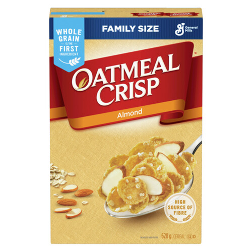 General Mills Oatmeal Crisp Cereal Almond High Fibre Family Size 628 g