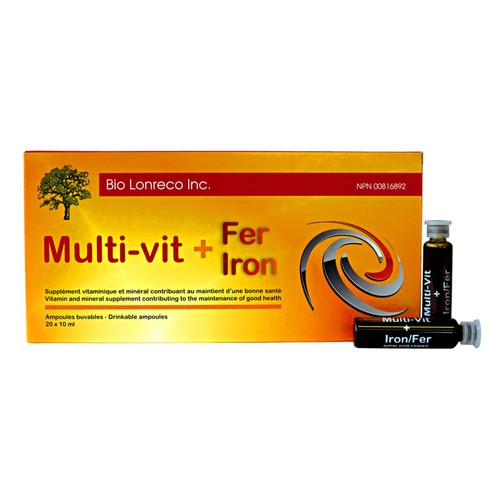 Bio Lonreco Multi Vitamin & Iron Ampoules 20 Count