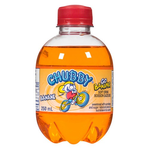 Chubby Soft Drink Go Bananas 250 ml (bottle)
