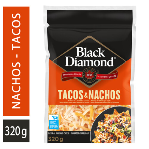 Black Diamond Shredded Cheese Tacos & Nachos 320 g