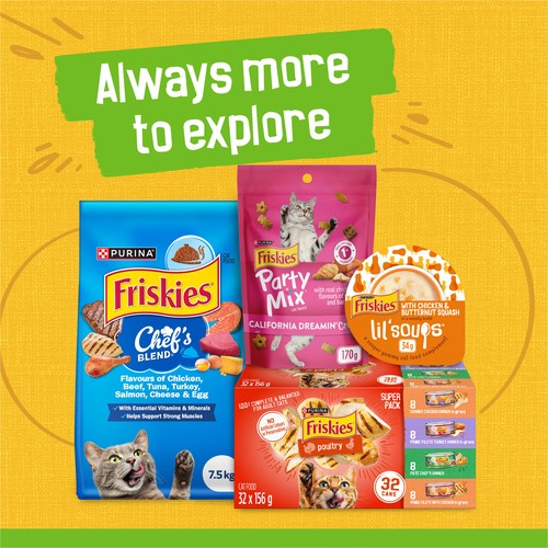 Friskies Wet Cat Food Chicken Dinner 156 g