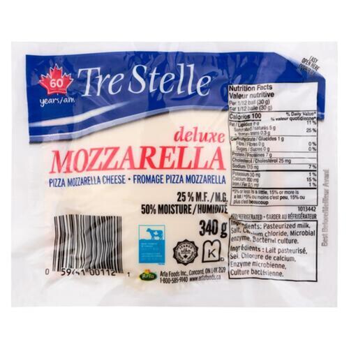 Tre Stelle Cheese Pizza Mozzarella Ball Deluxe 340 g
