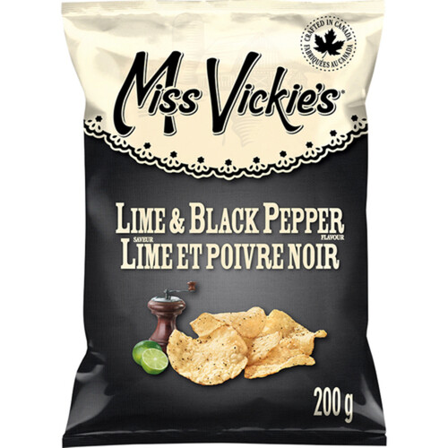 Miss Vickie's Kettle Cooked Lime & Black Pepper 200 g