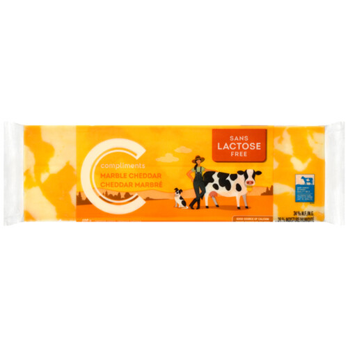 Compliments Lactose-Free Marble Block Cheese Block 400 g