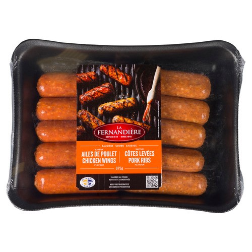 La Fernandière Inc Sausages Chicken Wings/Pork Ribs Combo 675 g