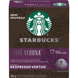 Starbucks Coffee Pods Caffé Verona Nespresso Vertuo 8 Capsules 100