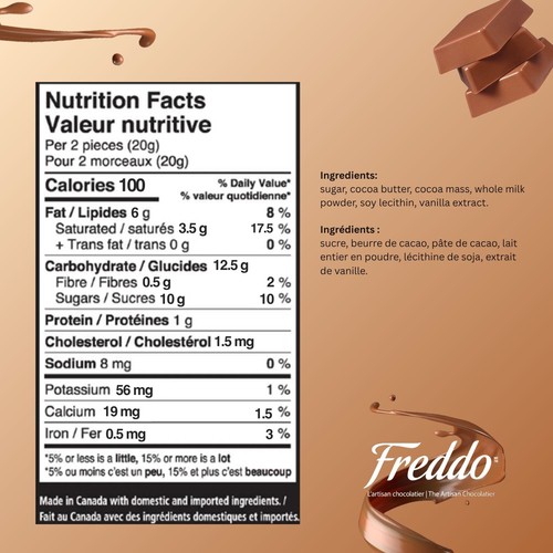 Freddo Gluten-Free Milk Chocolate Squares 160 g