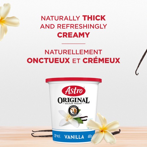 Astro Original 3.25% Yogurt Balkan Style Vanilla 650 g