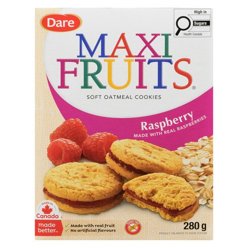 Dare Maxi Fruits Oatmeal Cookies Raspberry 280 g