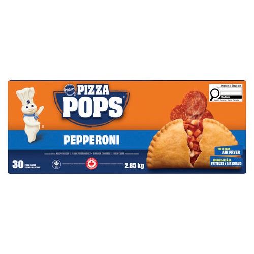 Pillsbury Pizza Pops Frozen Pizza Snack Pepperoni 2.85 kg