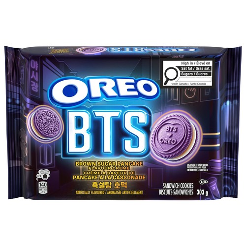 Oreo BTS Sandwich Cookies Brown Sugar Pancake Creme 303 g