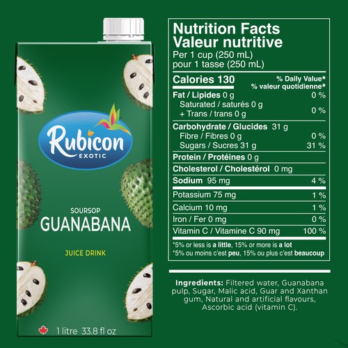 Rubicon Exotic Juice Guanabana Nectar 1 L