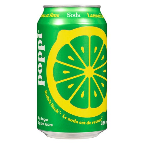 Poppi Soda Lemon Lime 355 ml (can)