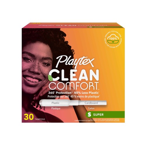 Playtex Clean Comfort Tampons Super 30 Tampons 