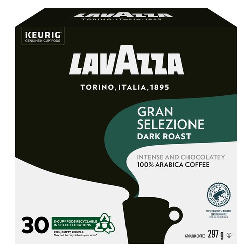 Lavazza Coffee Pods Gran Selezione Dark Roast 30 K-Cups 297 g 
