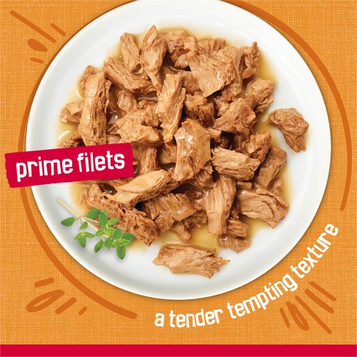 Purina Friskies Prime Filets Wet Cat Food Chicken In Gravy 156 g