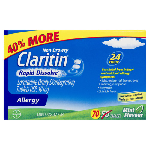 Claritin Rapid Dissolve Allergy Relief 70 EA